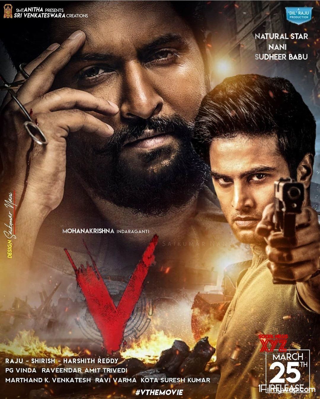 V 2021 HDRip South Hindi Dubbed